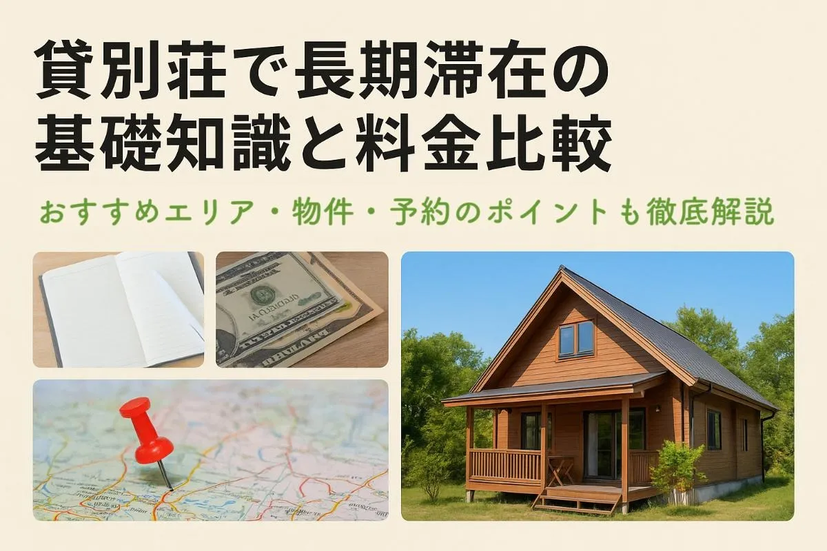 貸別荘で長期滞在の基礎知識と料金比較|おすすめエリア・物件・予約のポイントも徹底解説