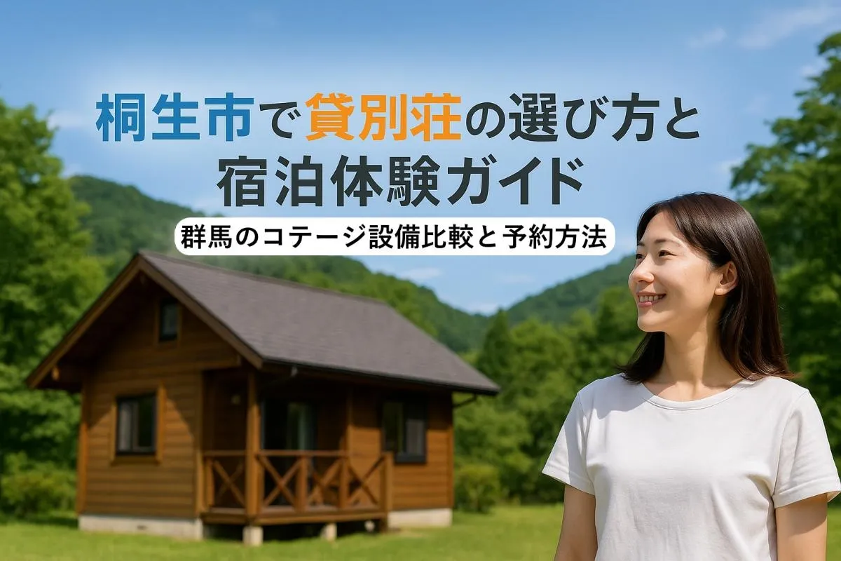桐生市で貸別荘の選び方と宿泊体験ガイド｜群馬のコテージ設備比較と予約方法