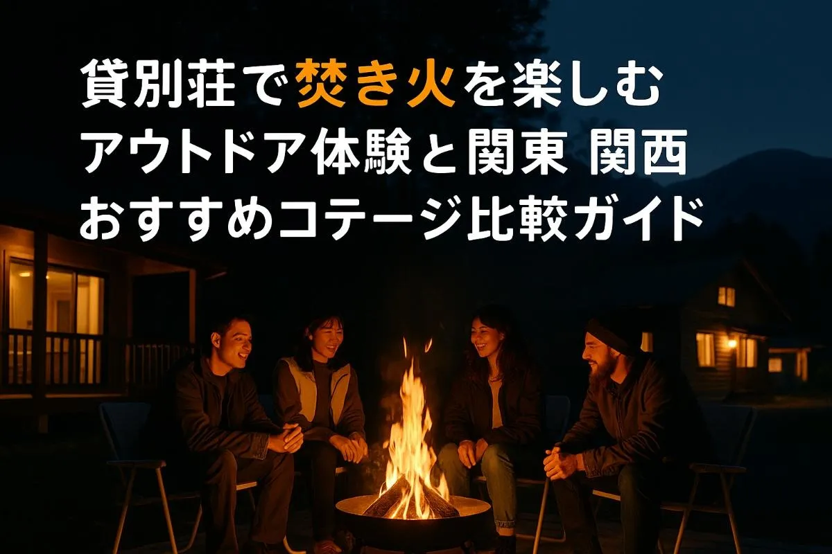 貸別荘で焚き火を楽しむアウトドア体験と関東関西おすすめコテージ比較ガイド