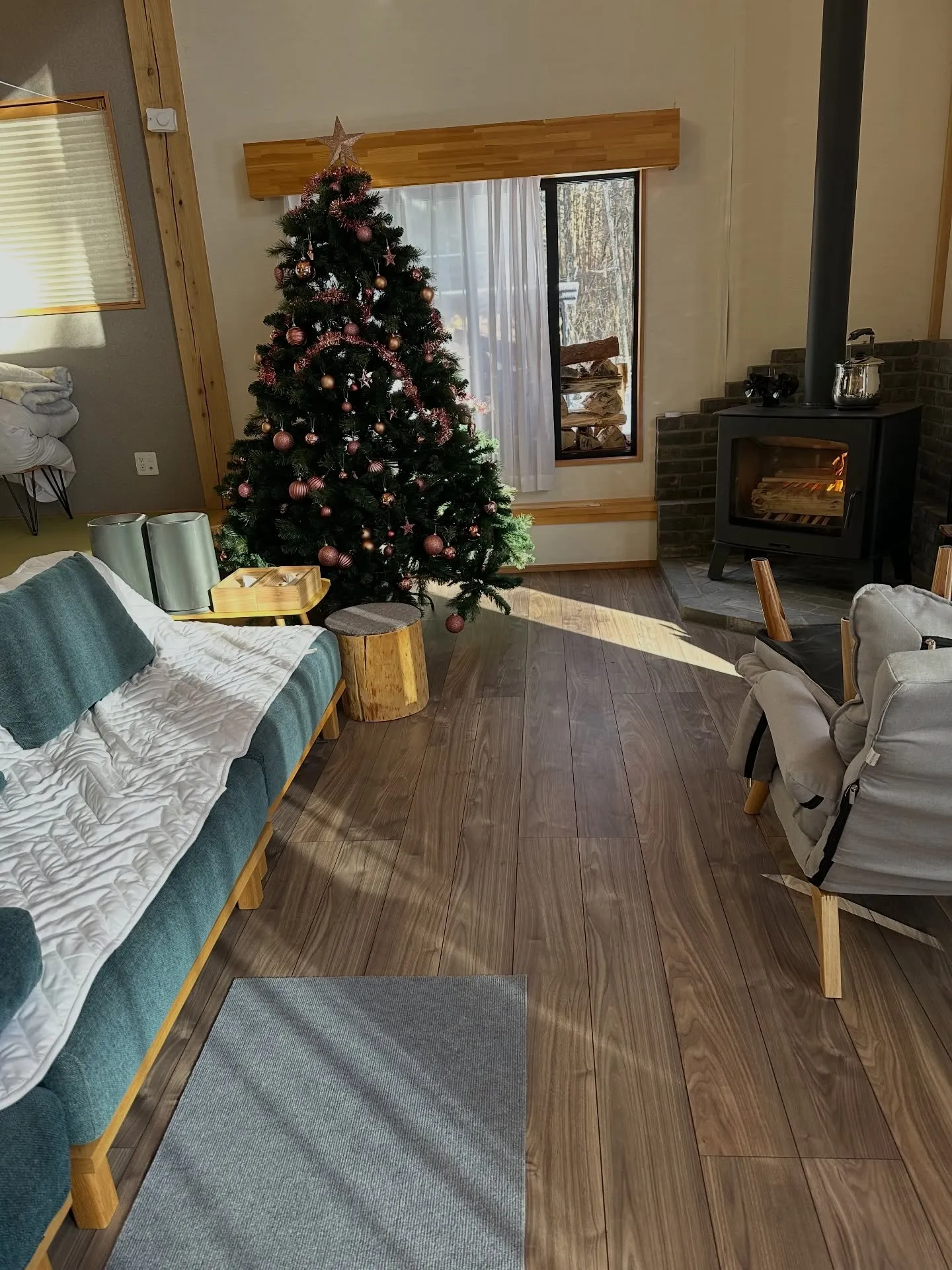 雪がしんしんと舞い降りる静かな森の中。