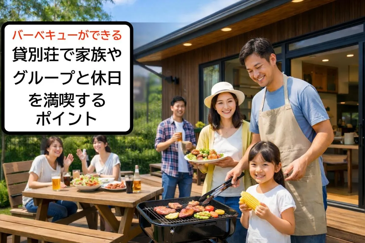 バーベキューができる貸別荘で家族やグループと休日を満喫するポイント