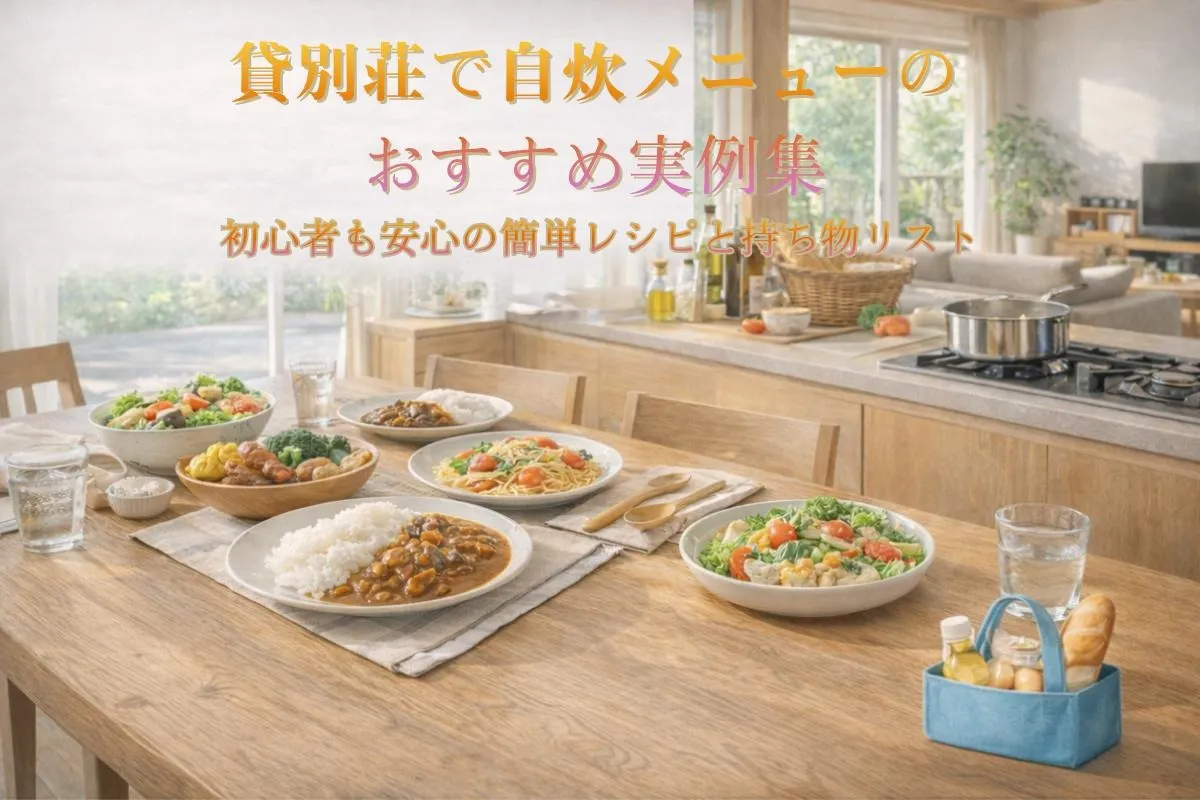 貸別荘で自炊メニューのおすすめ実例集｜初心者も安心の簡単レシピと持ち物リスト