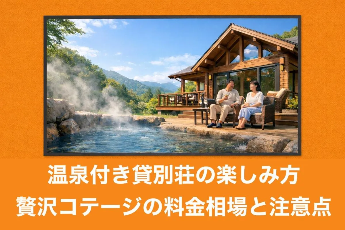 温泉付き貸別荘の楽しみ方｜贅沢コテージの料金相場と注意点