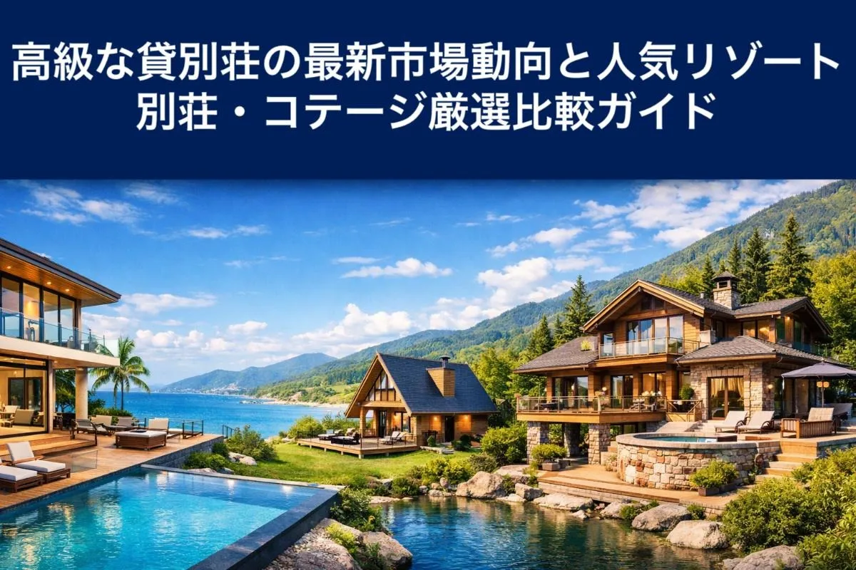高級な貸別荘の最新市場動向と人気リゾート別荘・コテージ厳選比較ガイド