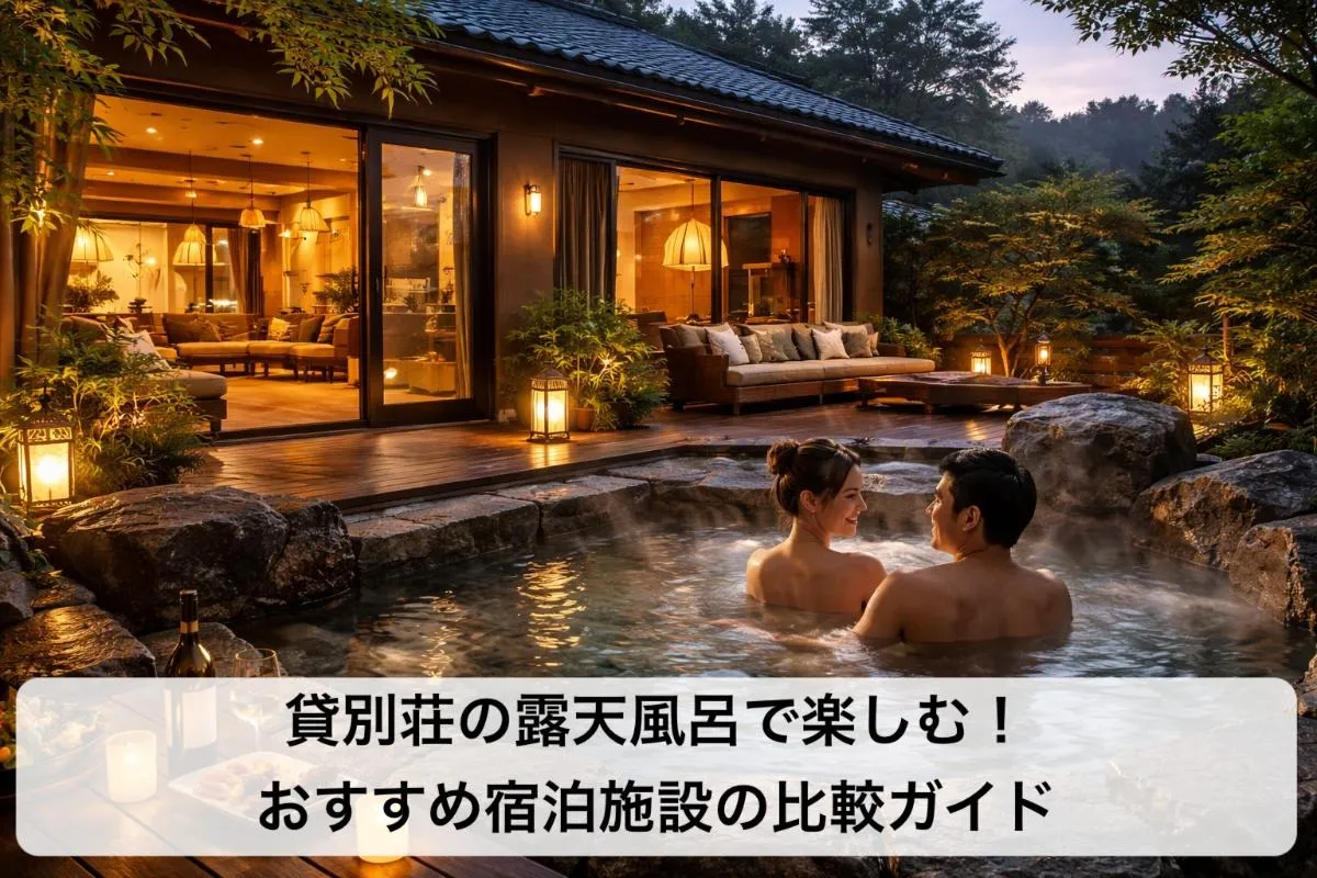 貸別荘の露天風呂で楽しむ！おすすめ宿泊施設の比較ガイド
