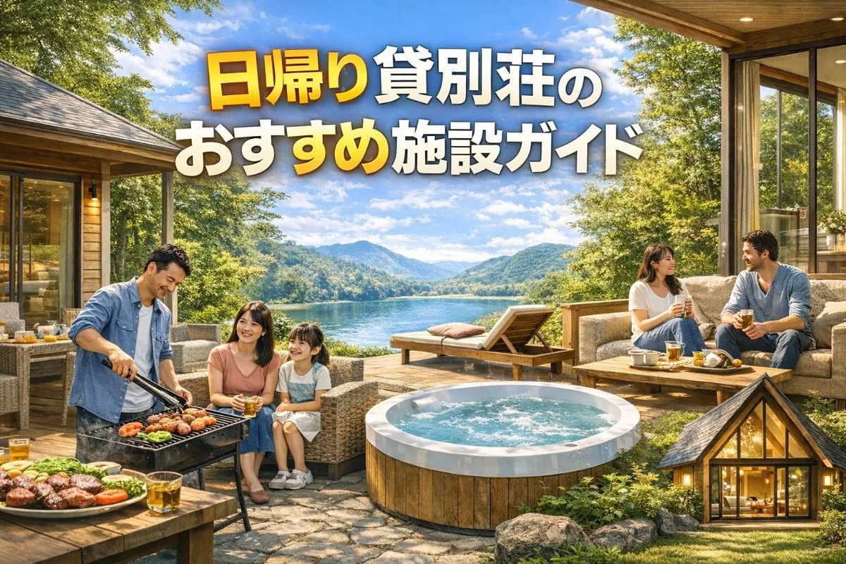日帰り貸別荘のおすすめ施設ガイド