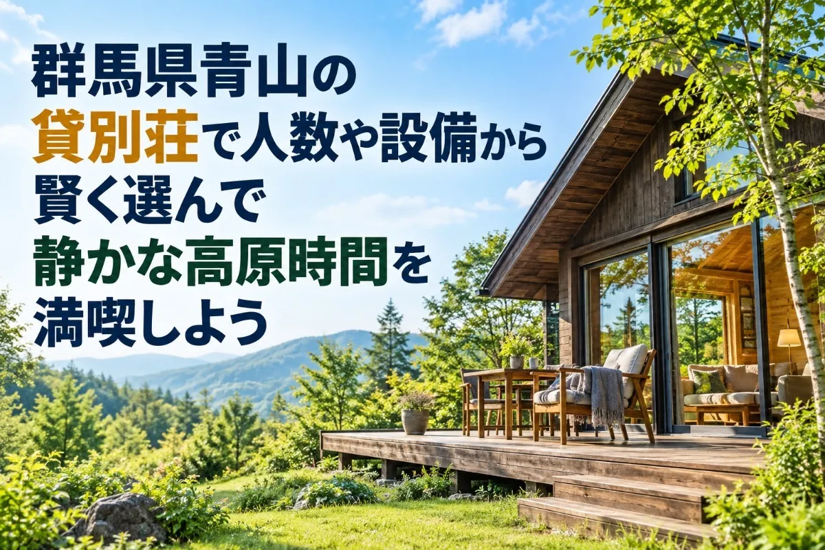 群馬県青山の貸別荘で人数や設備から賢く選んで静かな高原時間を満喫しよう